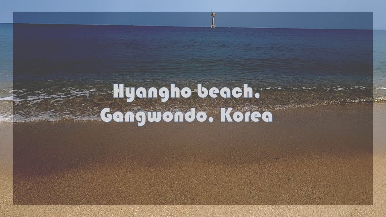 Relaxation in Hyangho beach, Gangwondo, Korea 향호해변에서 릴렉스