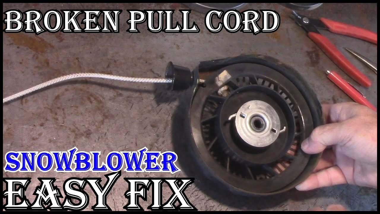 How To Replace A Pull Cord On A Snow Blower - Tips And Tricks