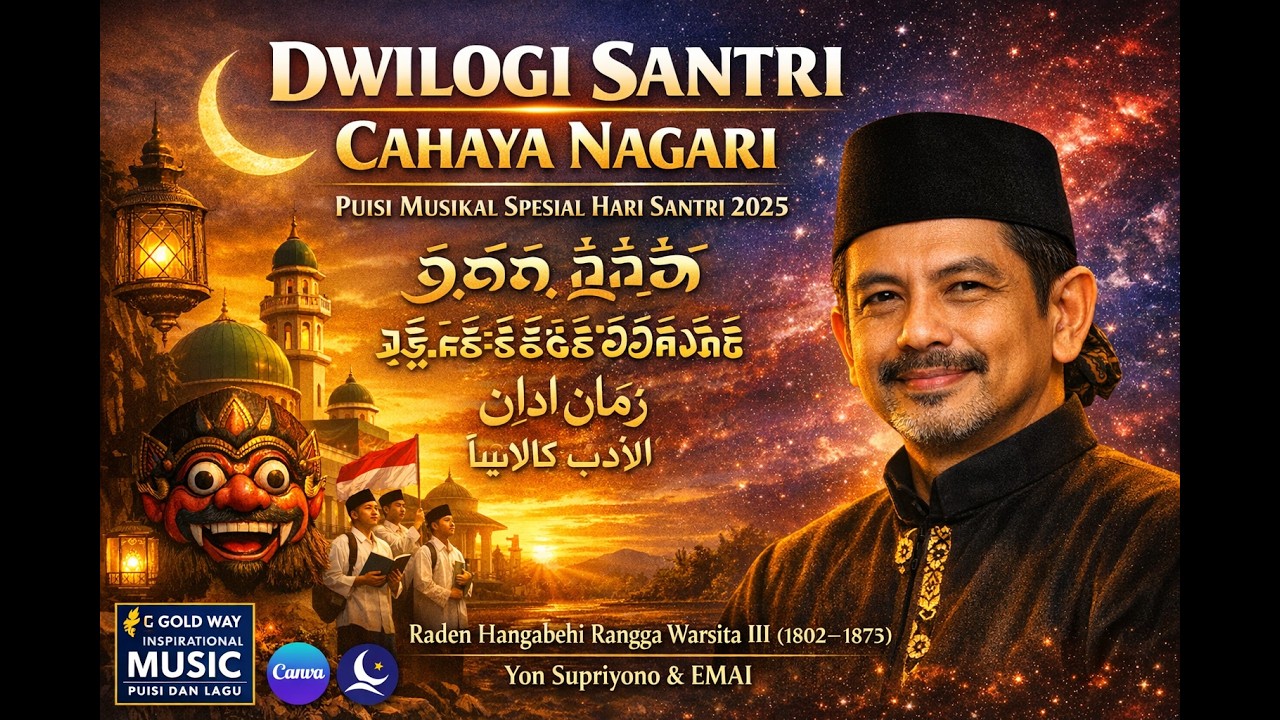 DWILOGI SANTRI CAHAYA NAGARI: PUISI MUSIKAL SPESIAL HARI SANTRI 2025 OLEH YON SUPRIYONO