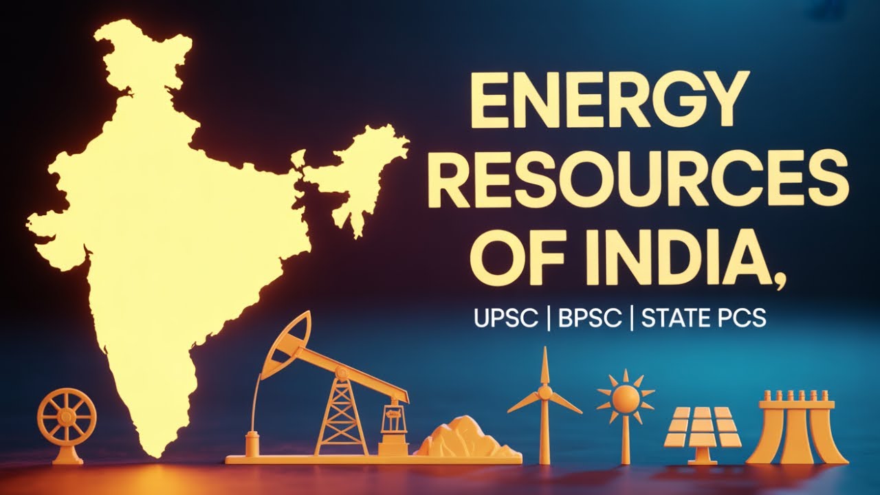 भारत में ऊर्जा संसाधन: कोयला, पेट्रोलियम, गैस | UPSC–State PCS Geography