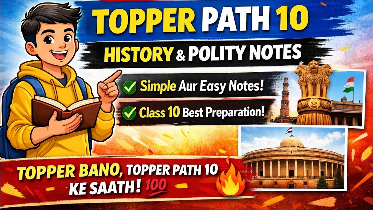History & Polity All Chapters Notes | Class 10 Board Exam | Topper Path 10 🔥