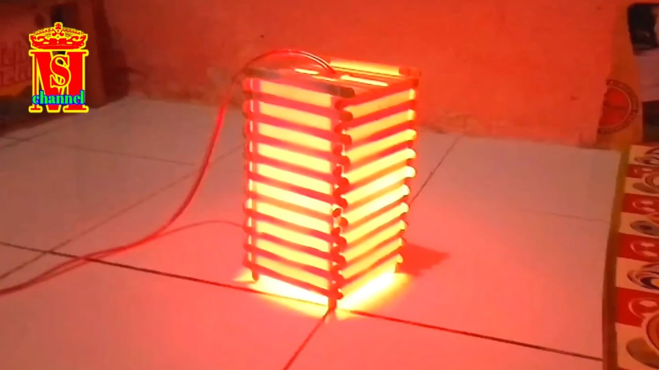 DIY cara membuat lampu tidur dari stik eskrim