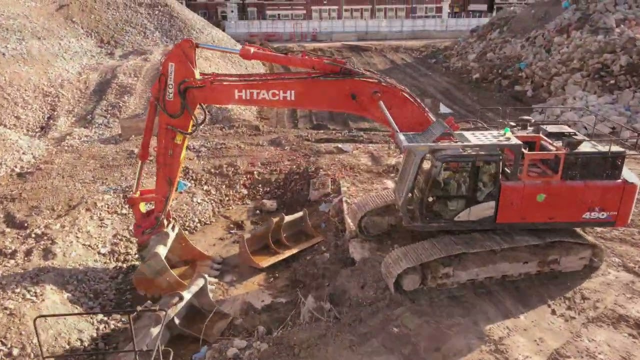 Hardshaw Centre Demolition Site, St Helens - Drone flyover