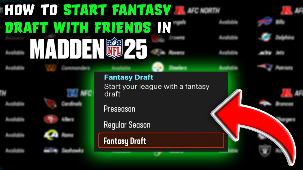 Madden 25 - How To Start Fantasy Draft With Friends