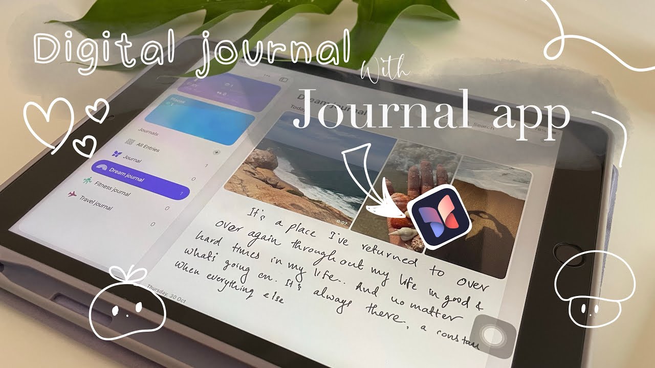 Digital journaling on JOURNAL APP on iPad | iPad journal ideas