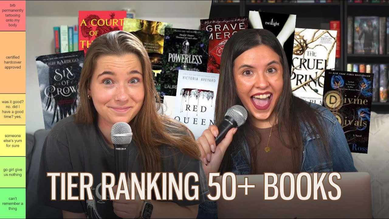 tier ranking 50+ YA fantasy books ✨