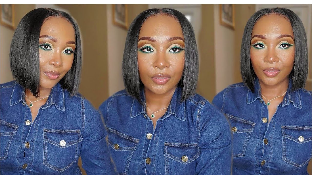 Sensationnel Butta Lace Center Part Short Bob Lace Front Wig Butta Unit 22