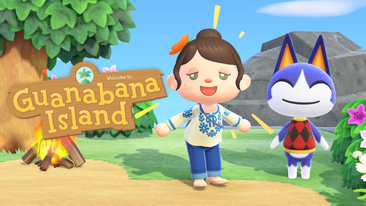 enjoying may day in animal crossing new horizons ☘️
