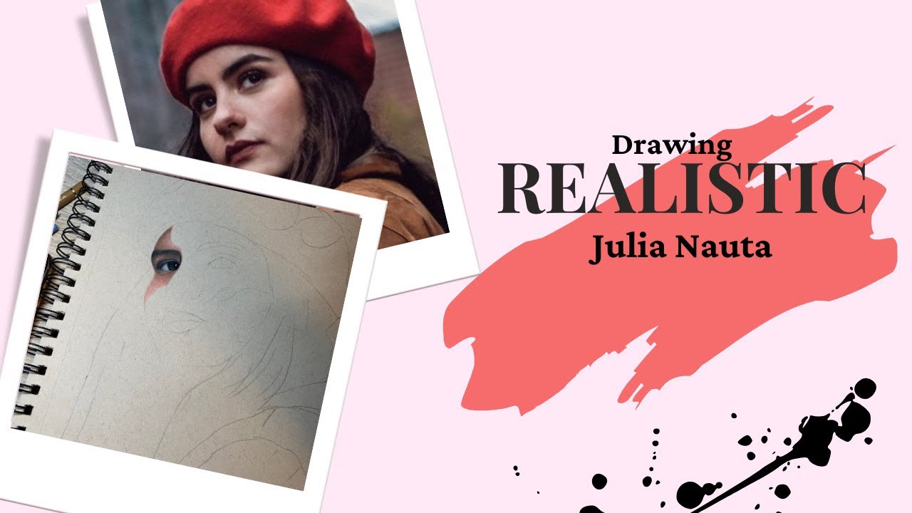 Realistic portrait Julia Nauta part 3 Starting the nose