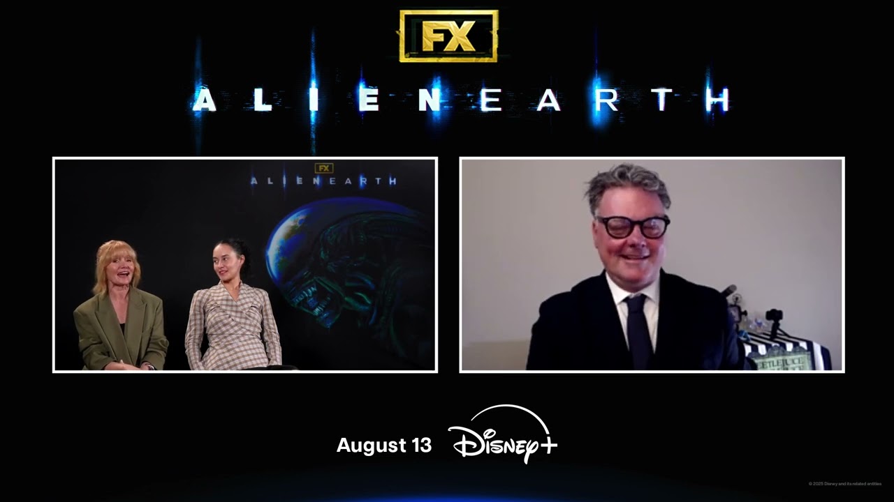 Erana James & Essie Davis ALIEN EARTH cast with Shane A. Bassett