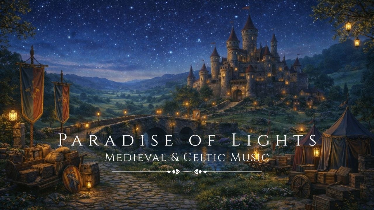 Deep Calm Medieval Music for Relaxation & Focus | Paradise of lights