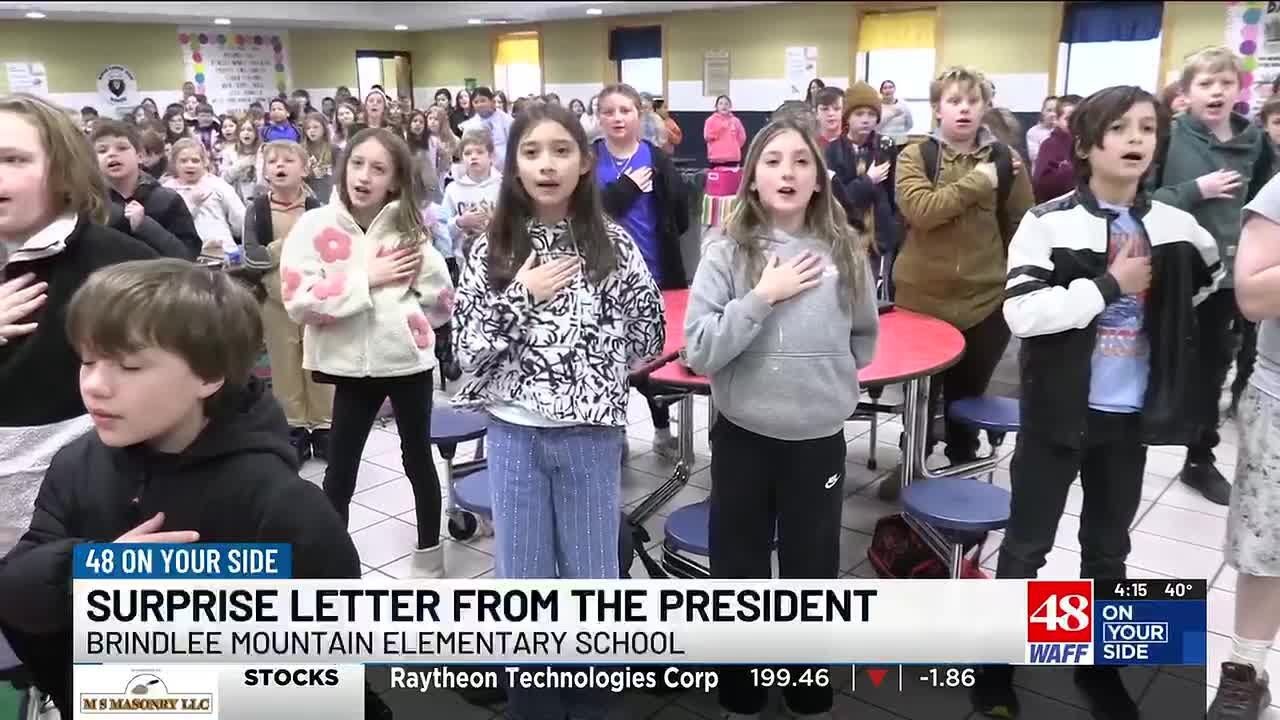 Marshall County elementary school reacts to receiving letter from President Trump