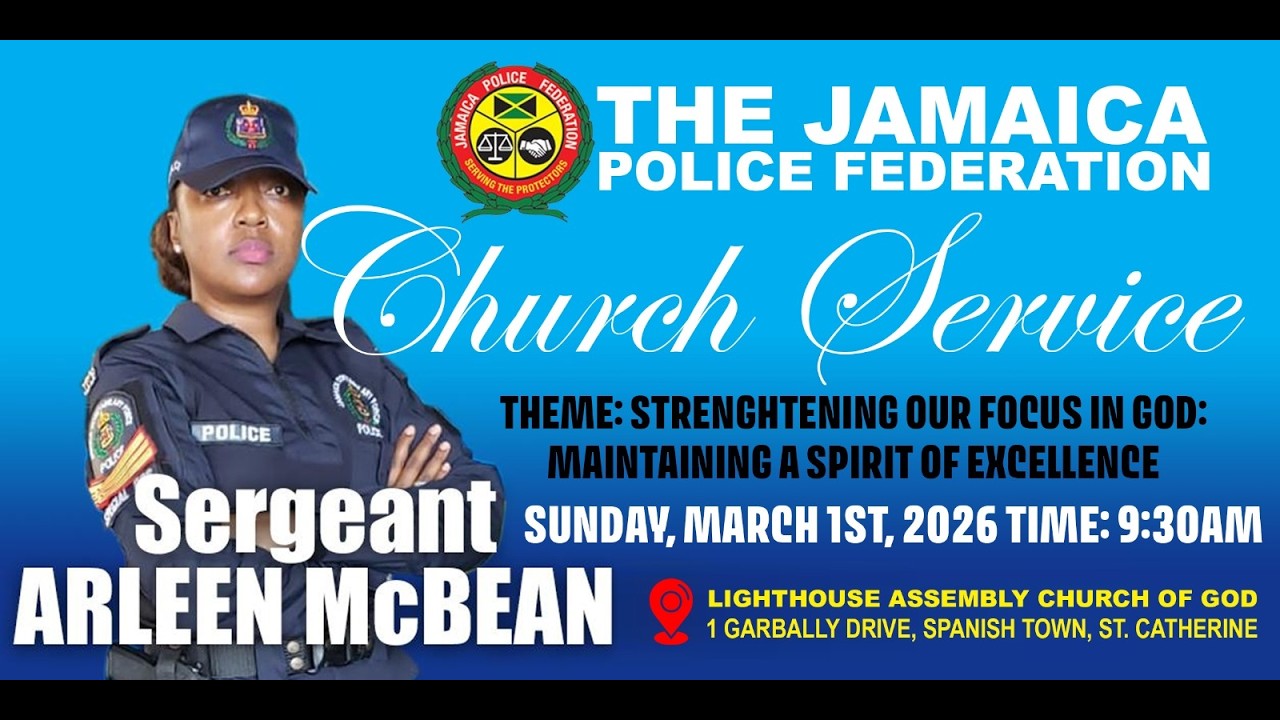 Jamaica Police Federation Church Service Sunday, March 1, 2026
