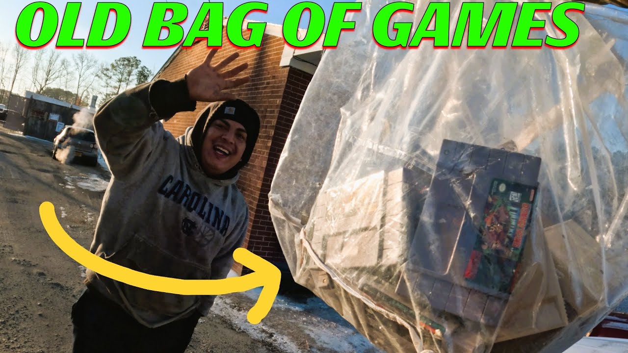 Old Bag Full of Super Nintendo Games (Bought them all)