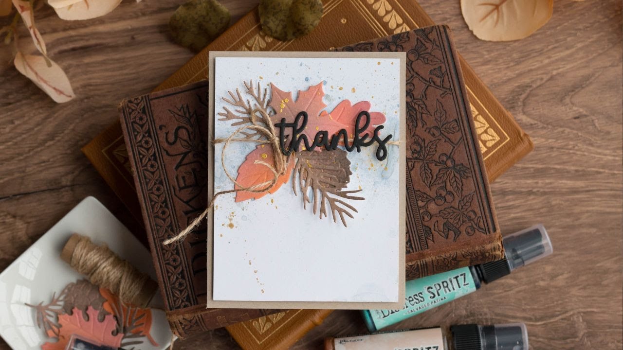 EASY Way to Use DISTRESS SPRITZ on Your Fall Cards!
