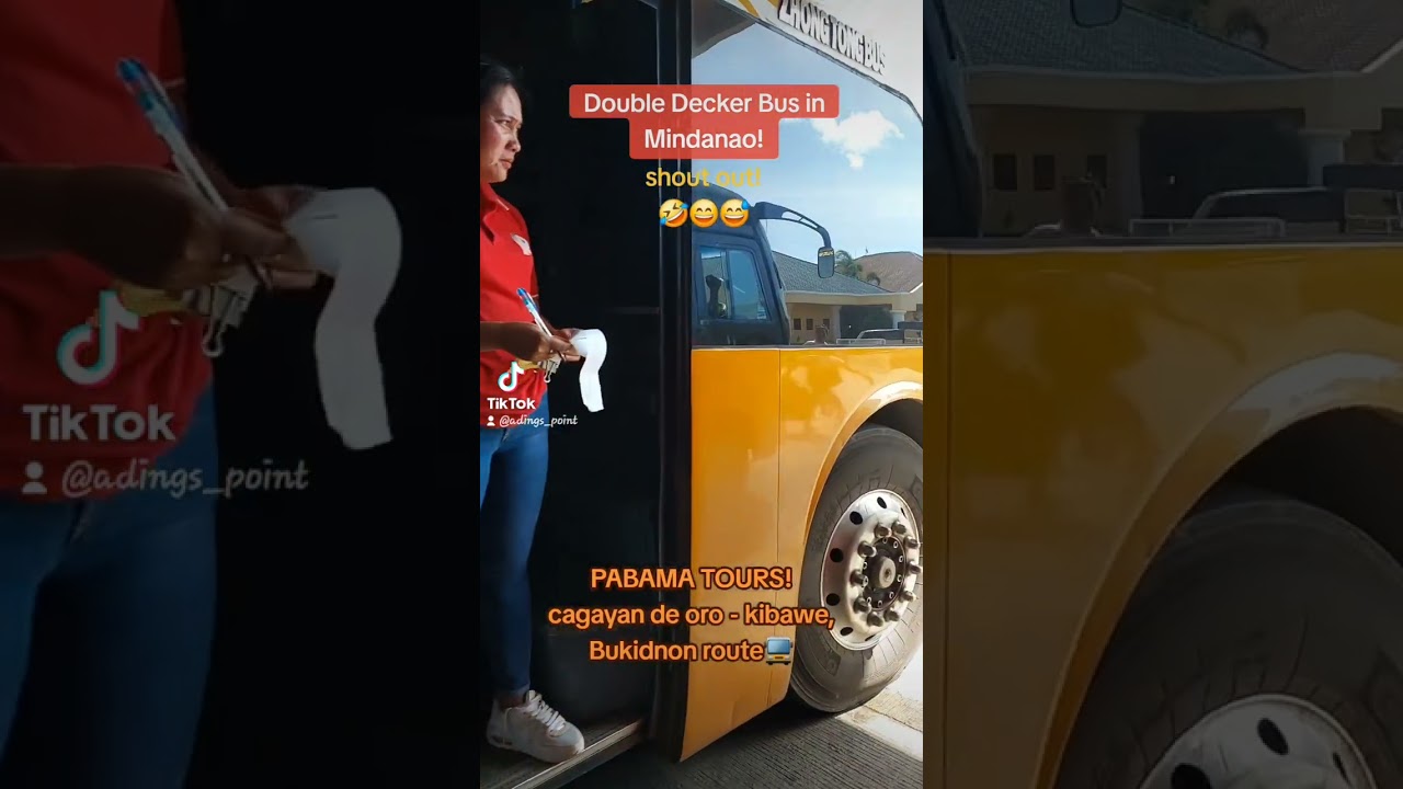 PABAMA TOURS! (cagayan de oro - kibawe bukidnon route) DOUBLE DECKER bus! 