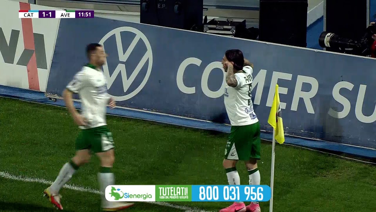 Catania-Avellino | 1-2 | Le azioni salienti con la telecronaca di Prima Tivvù Canale 17