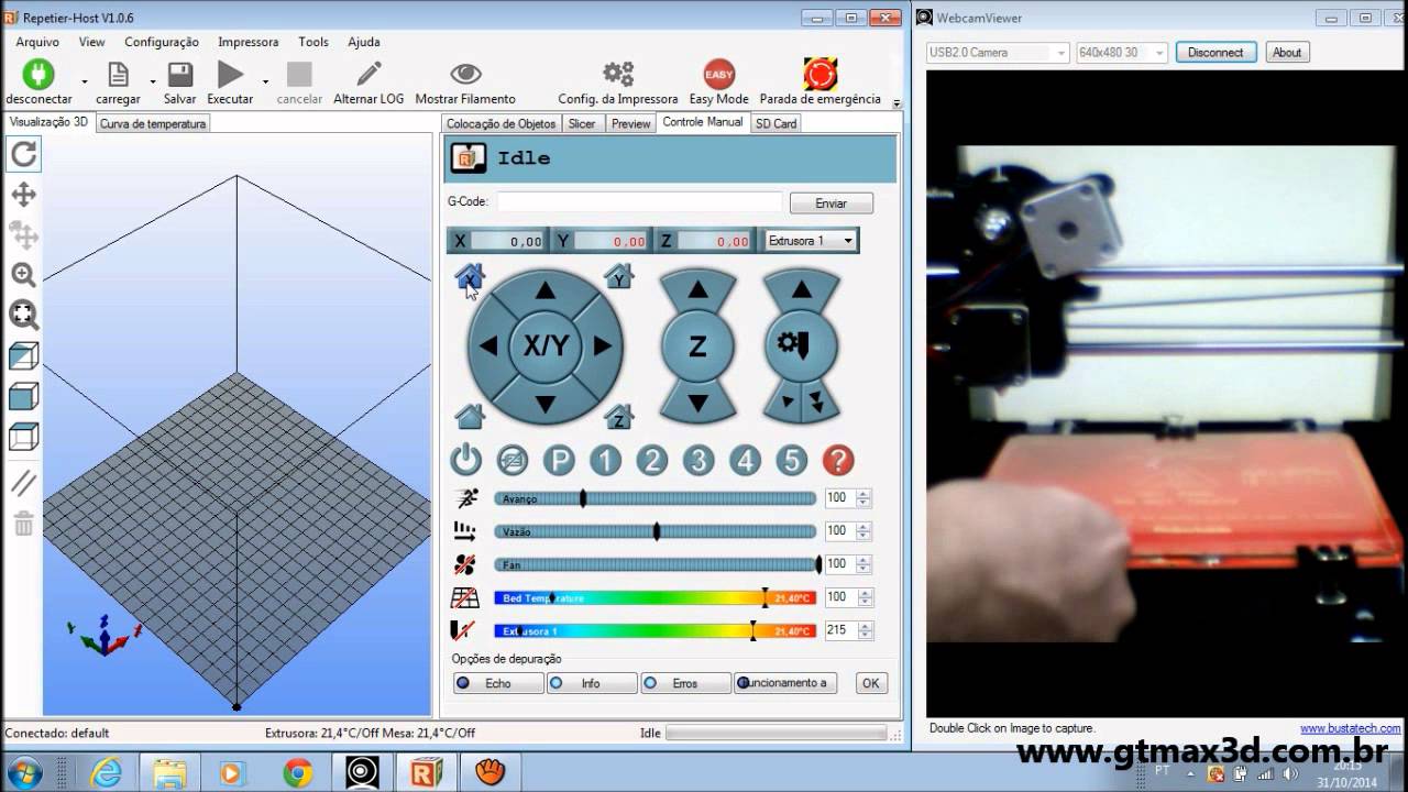 Vídeo 3-Configurando o Software Repetier Host para