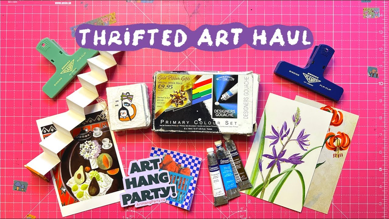 inspiration in thrifted art treasures - art supply haul
