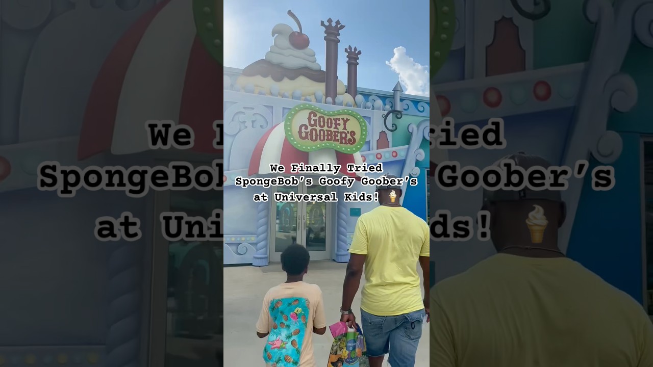 We Finally Tried SpongeBob&rsquo;s Goofy Goober&rsquo;s at Universal Kids! 🍦