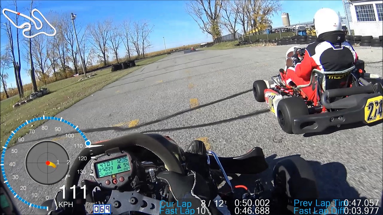 SH Karting CRG DD2 - New Cylinder test - 46.7
