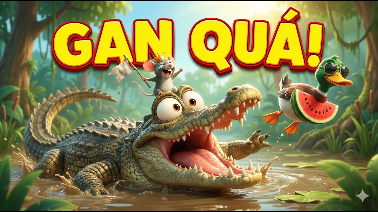 Phim Hoạt Hình 3D: Đại Chiến Đầm Lầy - Chuột vs Cá Sấu Cực Hài#Hoathinh3D #Funny #Animation