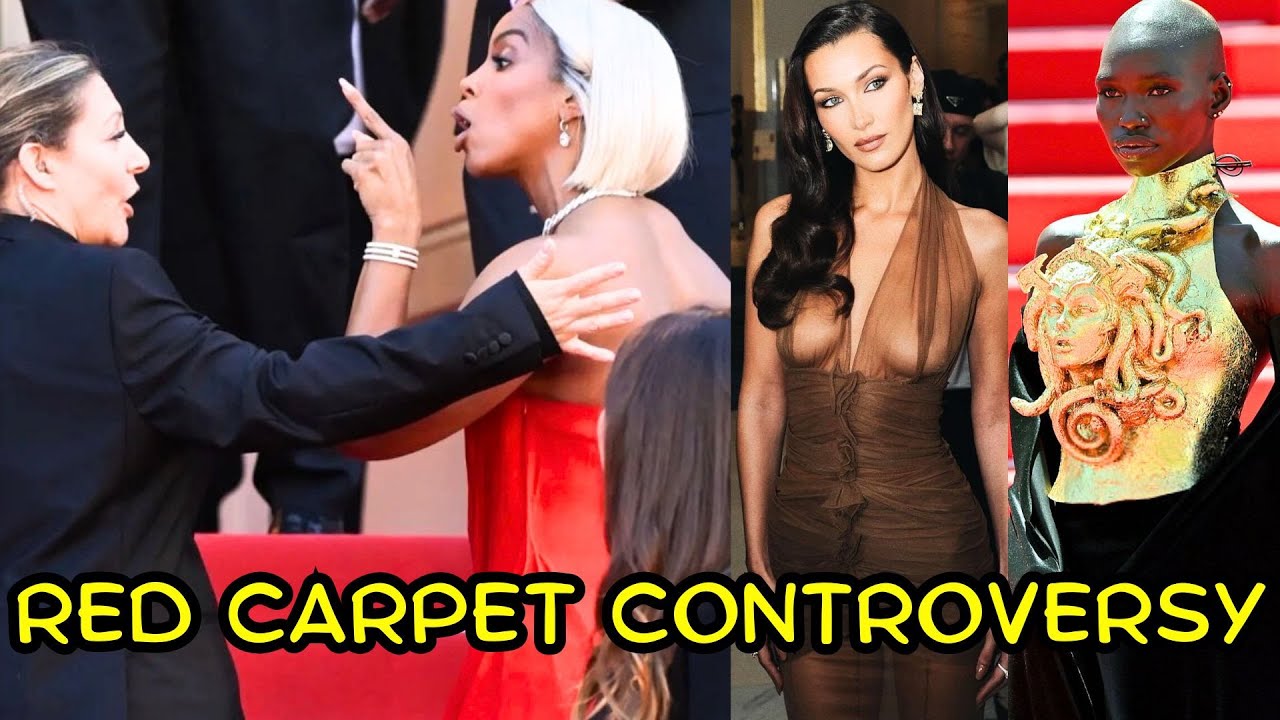 Cannes Film Festival 2024 | Kelly Rowland vs Security Guard| Massiel Taveras Jesus dress | All Drama