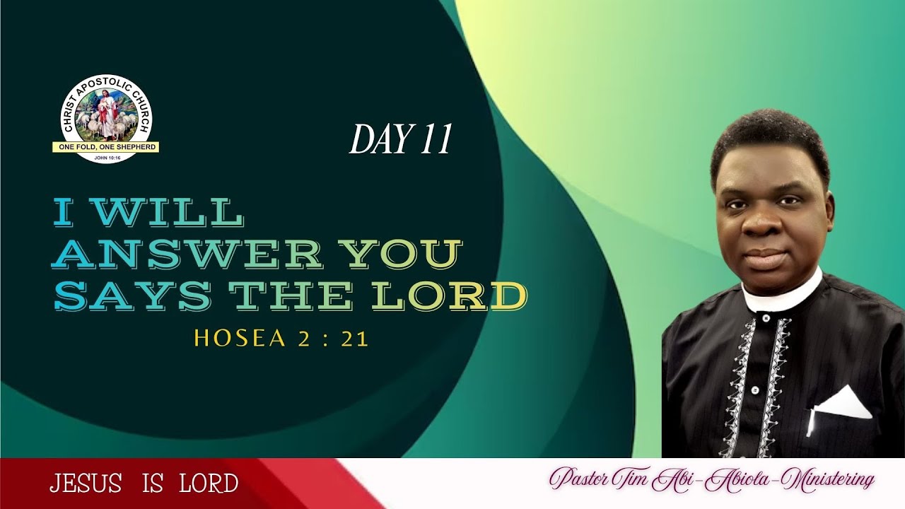 PRAYER & FASTING II DAY 11 II Pst. Tim ABI-ABIOLA