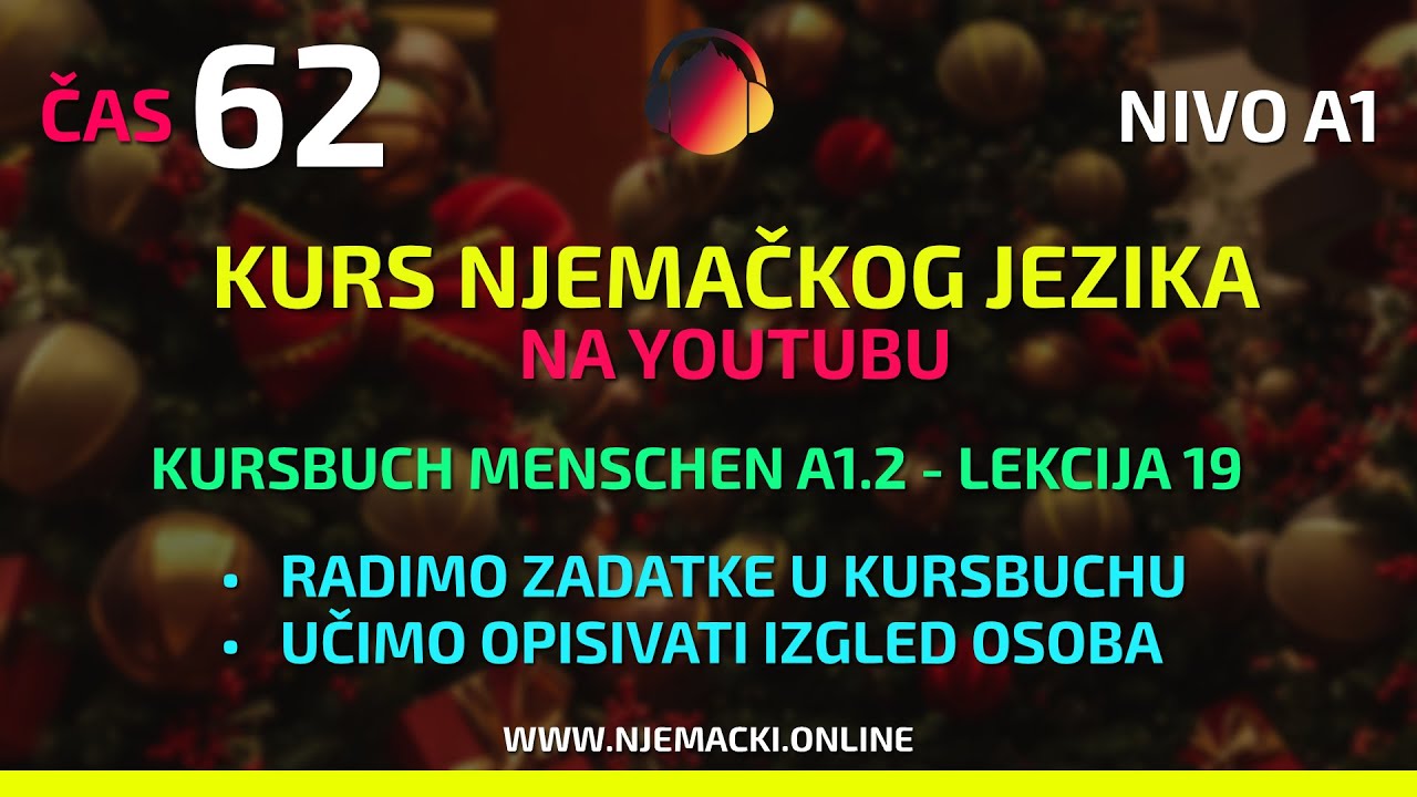 Osnovno opisivanje našeg izgleda i vježbe u Kursbuchu