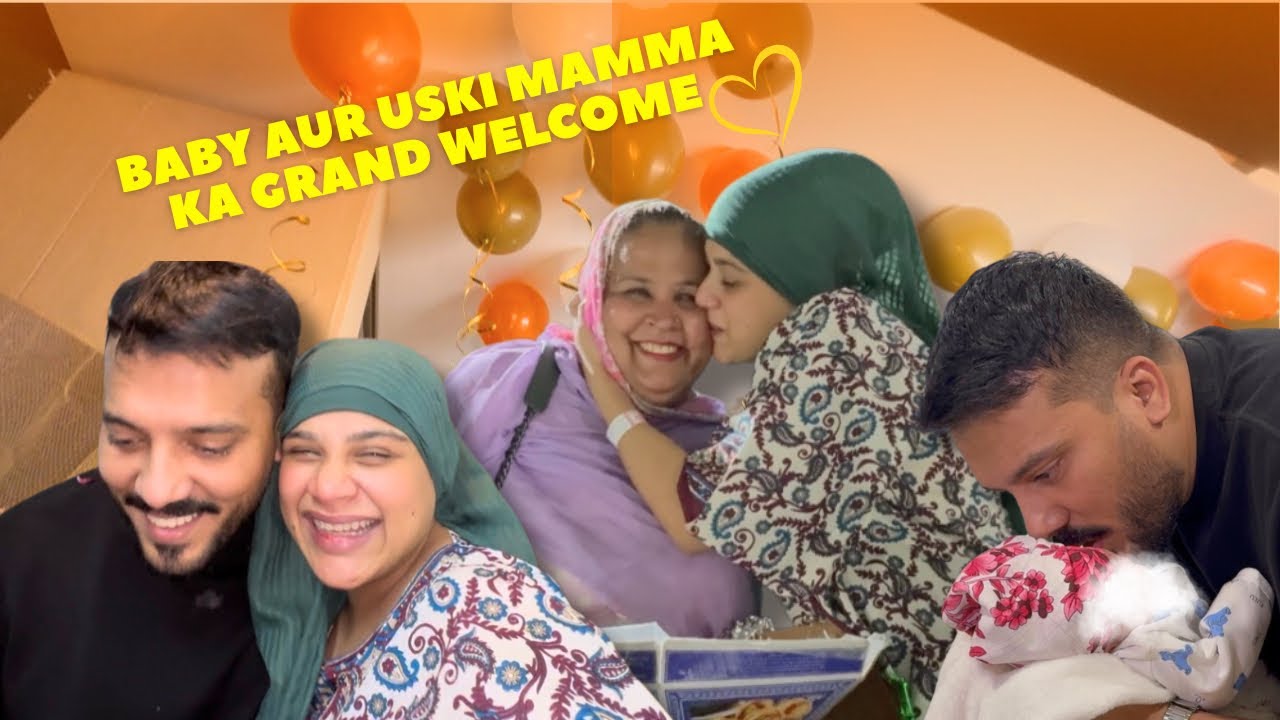 SUSRAL MAY HUA MERA AUR MERAY BETAY KA GRAND WELCOME 😍
