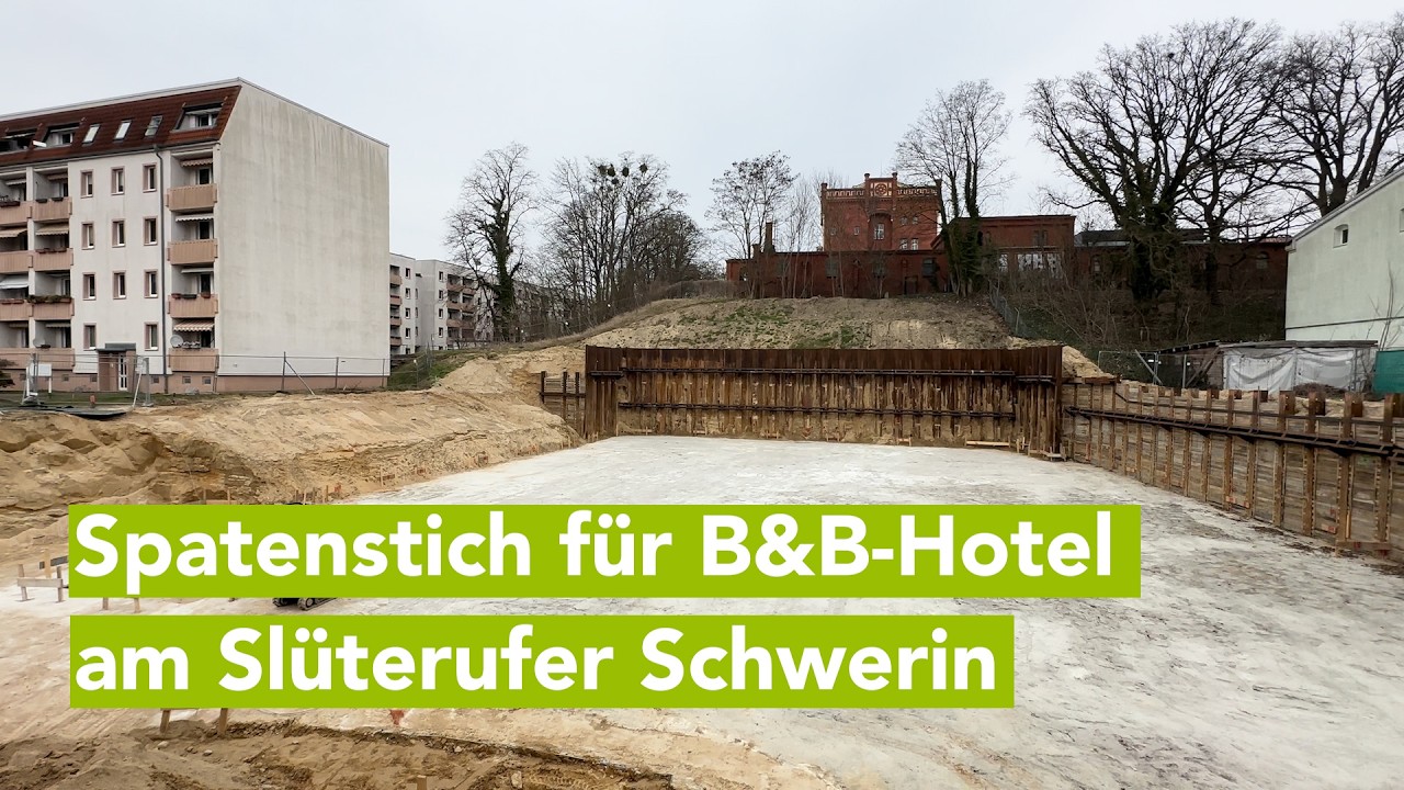 130 Zimmer,12Millionen Euro Invest:Schwerin bekommt zweites B&B-Hotel &ndash;Baustartam Sl&uuml;terufer erfolgt
