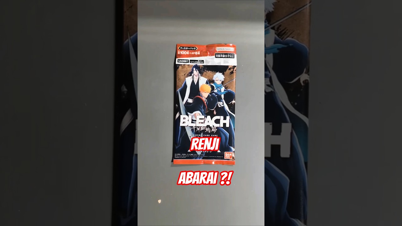 Bleach volume 1- I pulled a Rare Renji Bandai Union Arena card game 