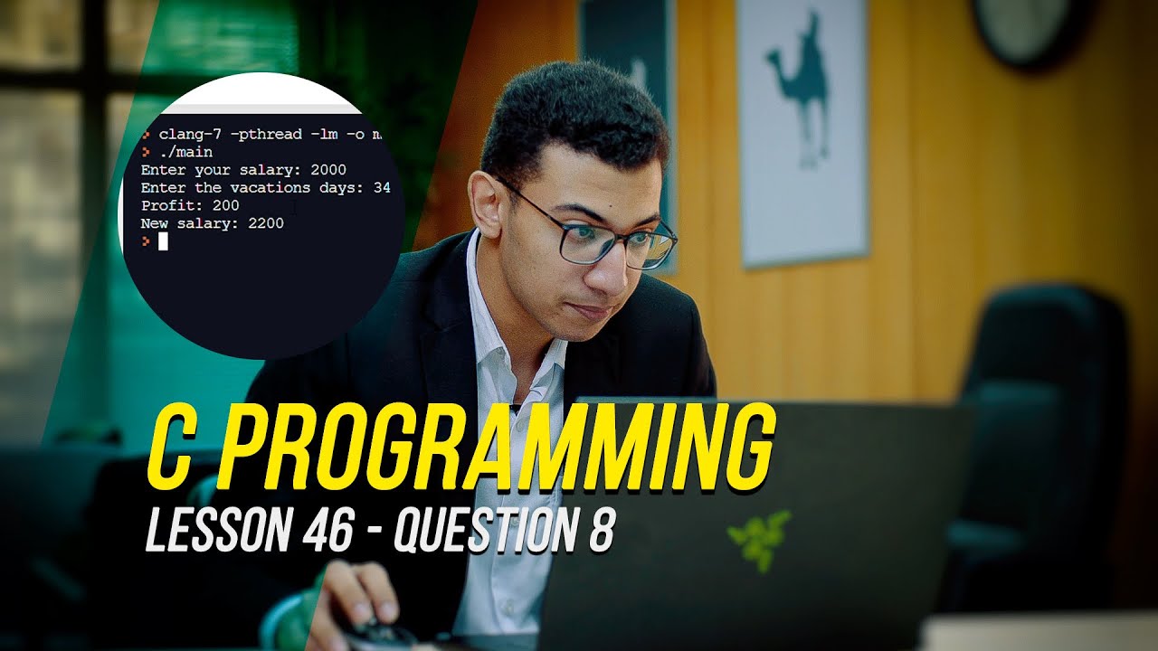 C Programming (Terinary Operator) - Lesson 46 (Q8) - (Ziad Tarek)