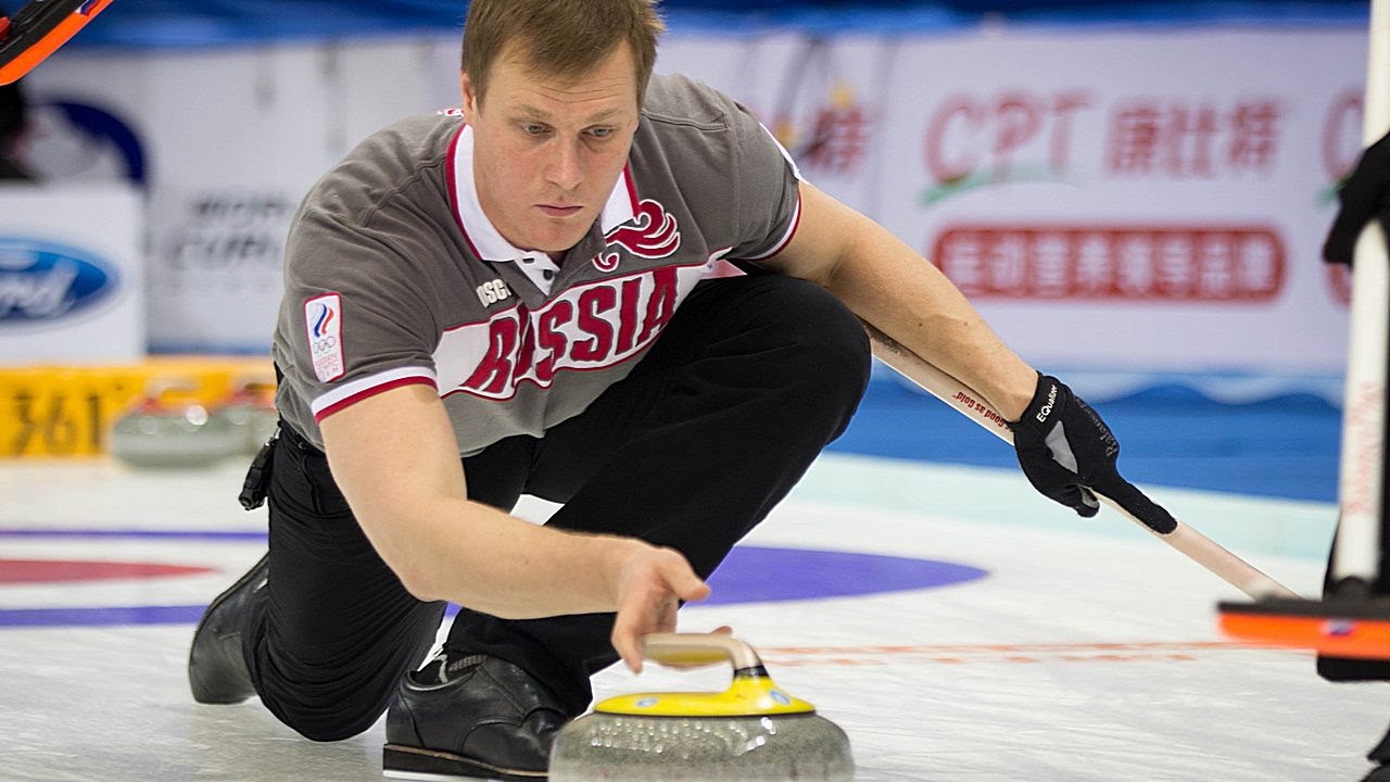 Керлинг. Россия - Дания. Чемпионат Мира по кёрлингу среди смешанных пар 2015 - Группа А