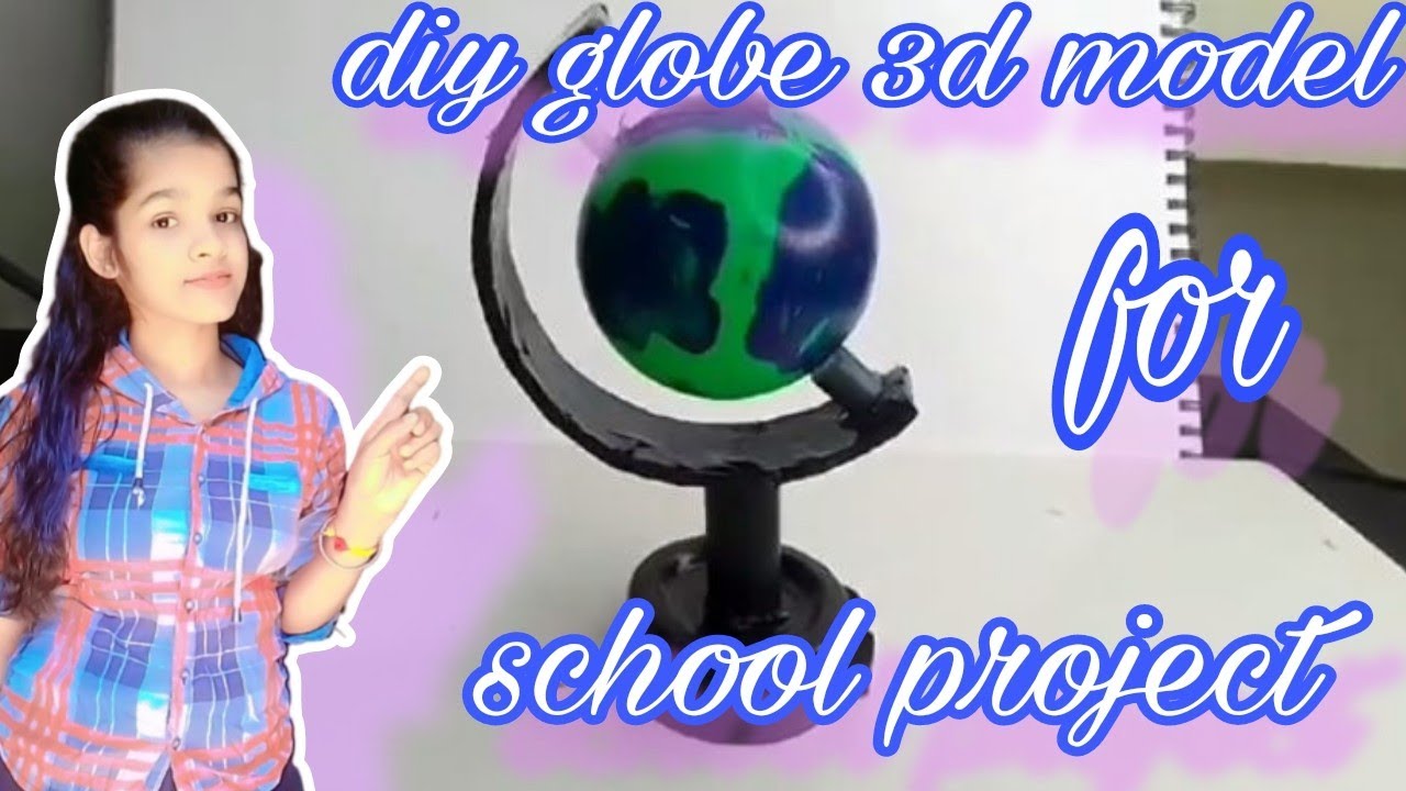 How to make globe model for school project/3d globe model #thecraftstar