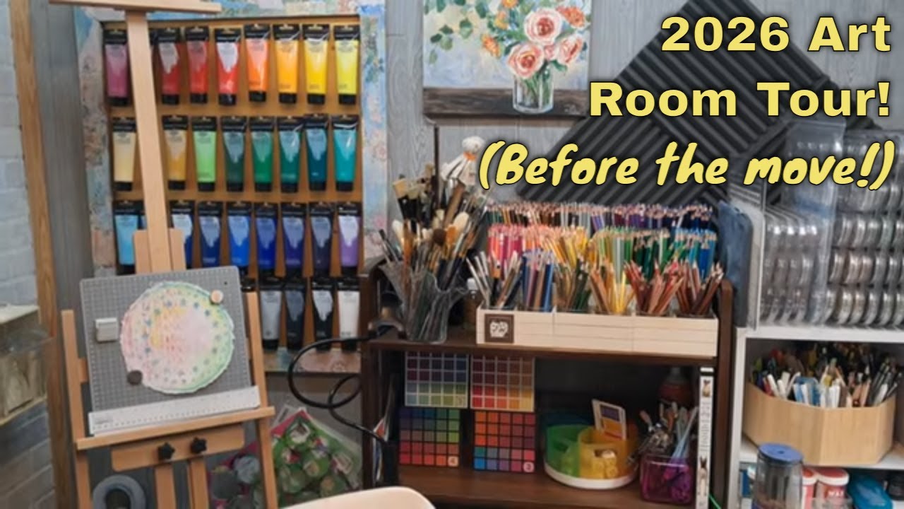 Sketchy Hobo's Art Lair (2026 Frugalcrafter Studio Tour)