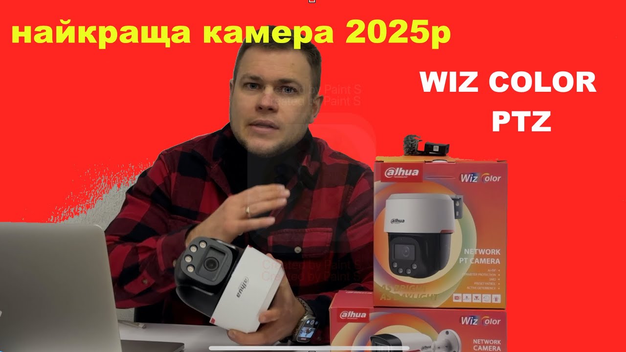 Найкраща камера 2025 року PTZ відеокамера Dahua DH-SD2C400NA-B-PV-PRO 4МП WizColor WizSense PT