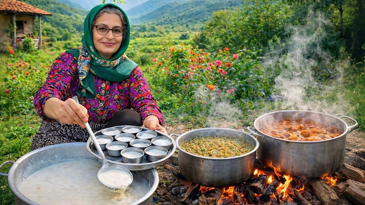 IRAN lifestyle and culture .family gathering with homemade Abgoosht&Ash Doog