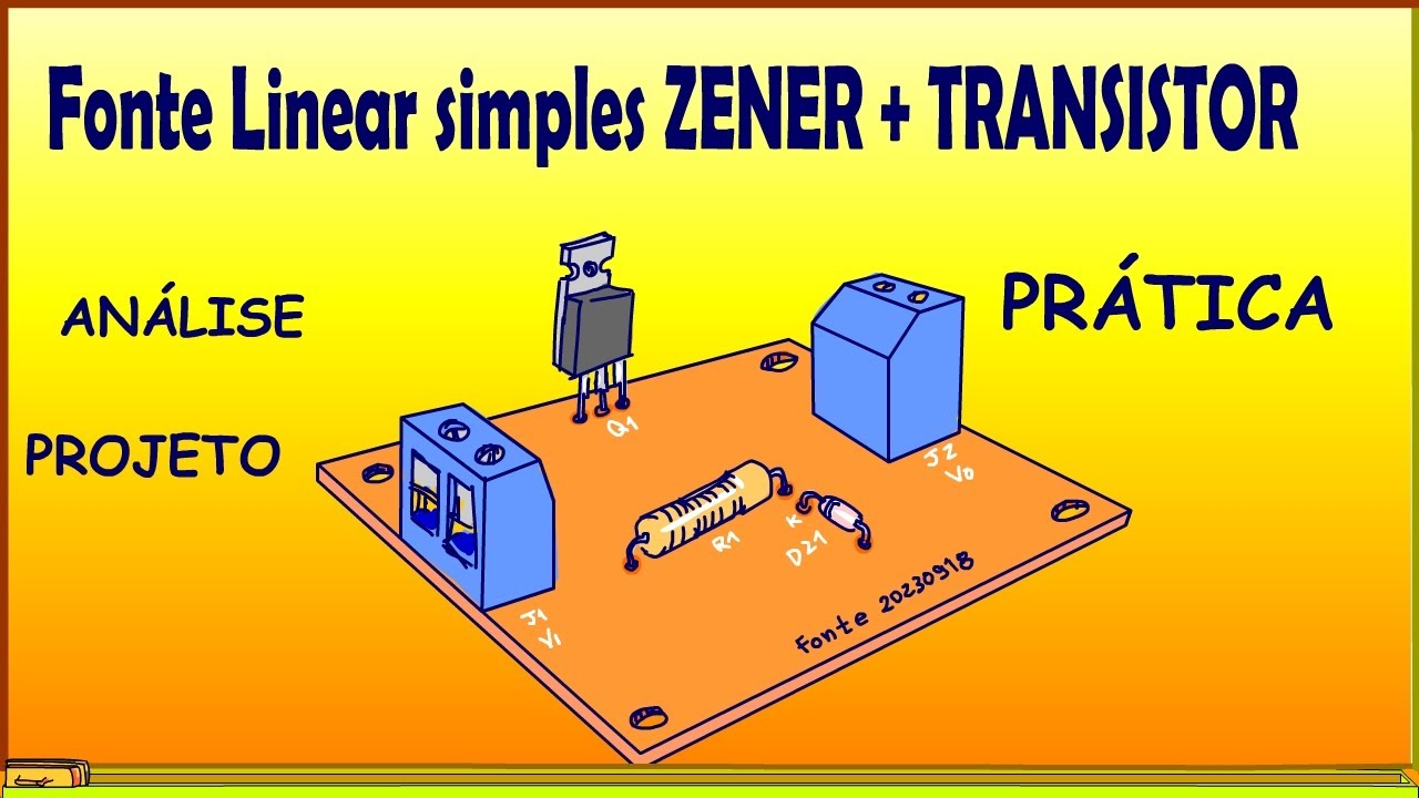 Pensando sobre fonte linear simples com ZENER e transistor