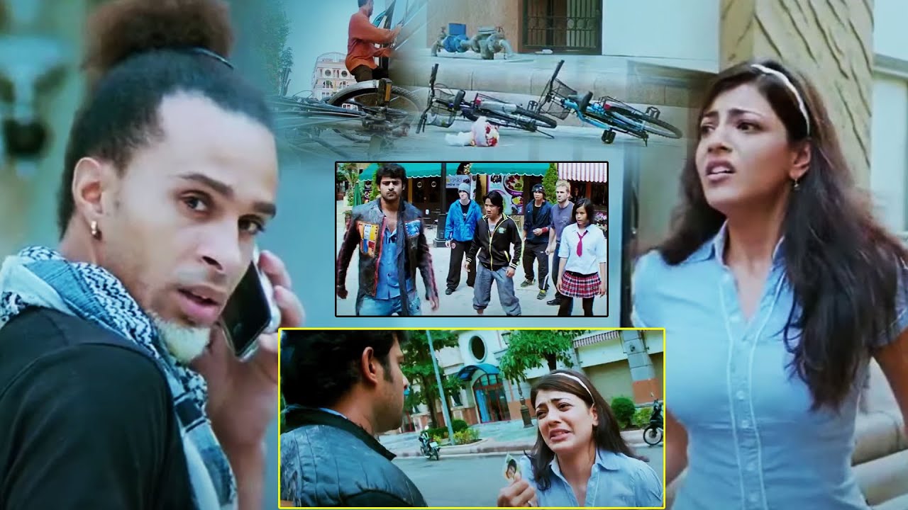 Darling Movie Prabhas Fighting For Kajal's Brother Scene || Telugu Movie Scenes | Matinee Movies