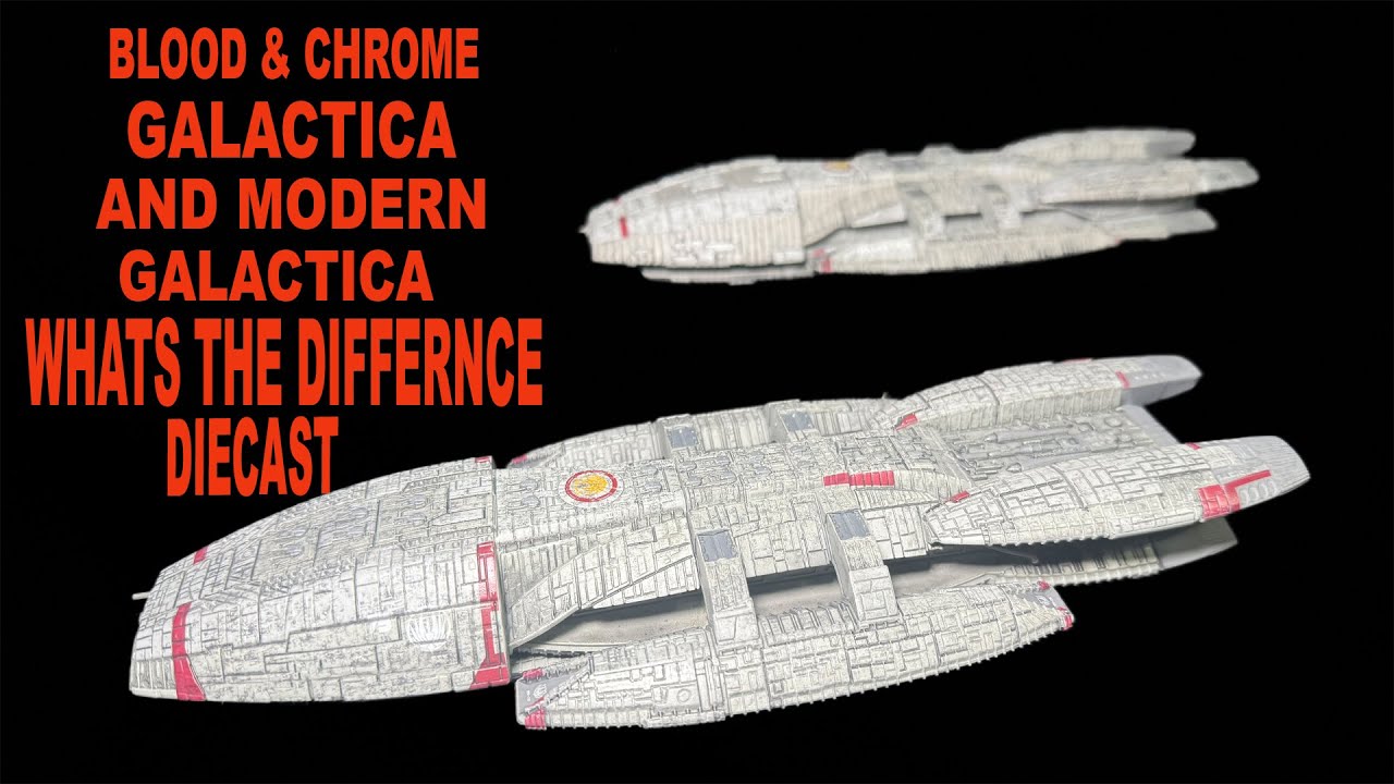 BATTLESTAR GALACTICA,  BLOOD AND CROME MASTER REPLICA and  EAGLEMOSS MODERN GALACTICA