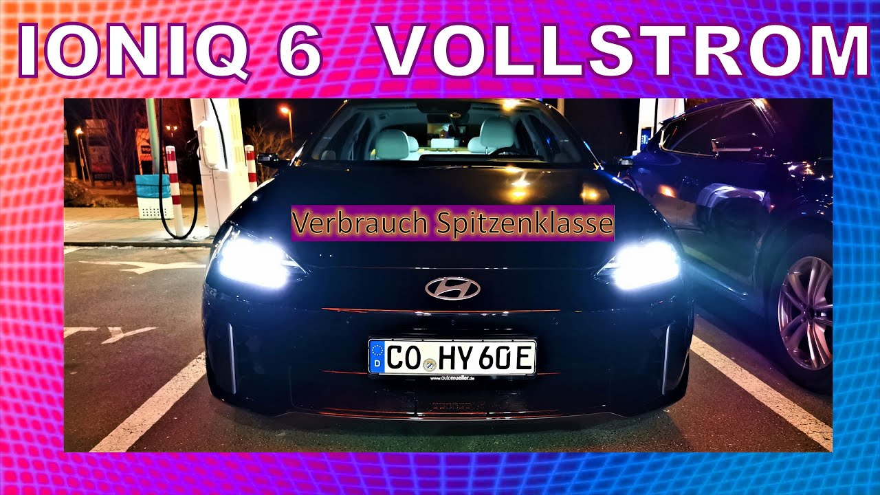 Hyundai Ioniq 6🏆77,4 kWh - mit 191 km/h in 1h 20min von 100-2%😲