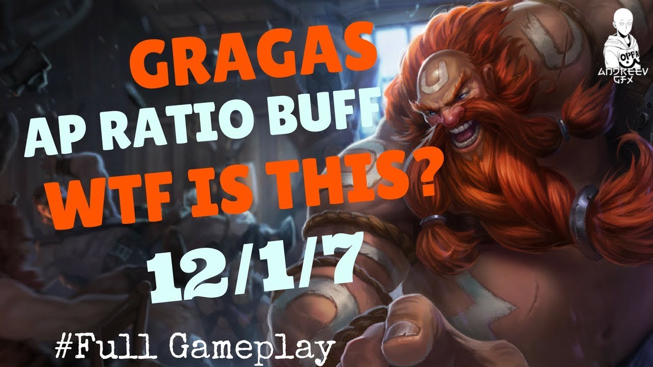 GRAGAS AP RATIO BUFF | WTF IS THIS? | MID Gragas vs Ahri PBE 8.7 Full Gameplay HD