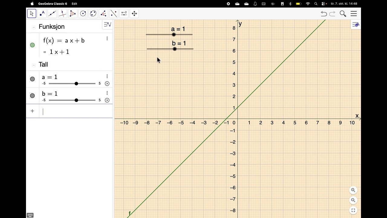 Glider i Geogebra