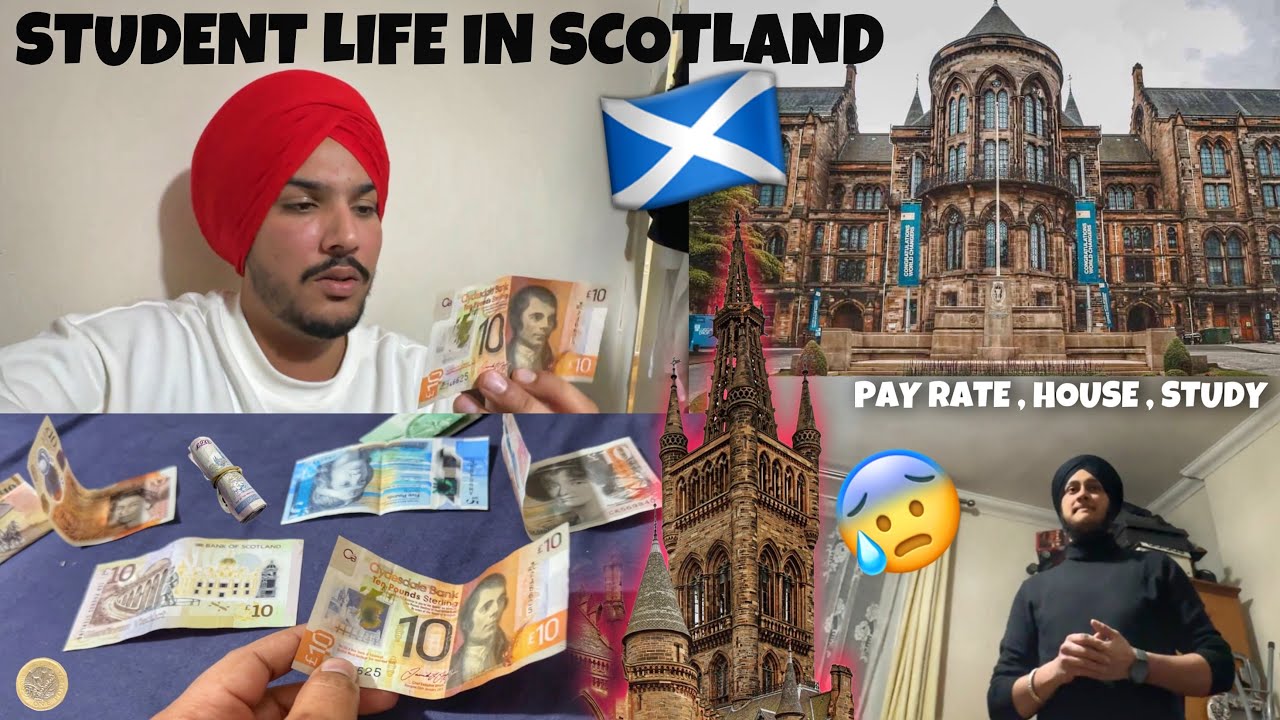Student life in scotland 🏴󠁧󠁢󠁳󠁣󠁴󠁿😰 Pay Rate , House , Study . Edinburgh To Glasgow