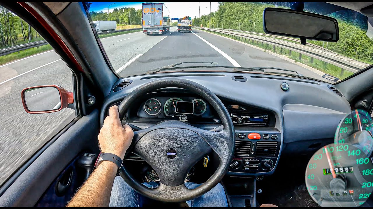1998 Fiat Siena [1.6 I 16V 103HP] |0-100| POV Test Drive #1186 Joe Black