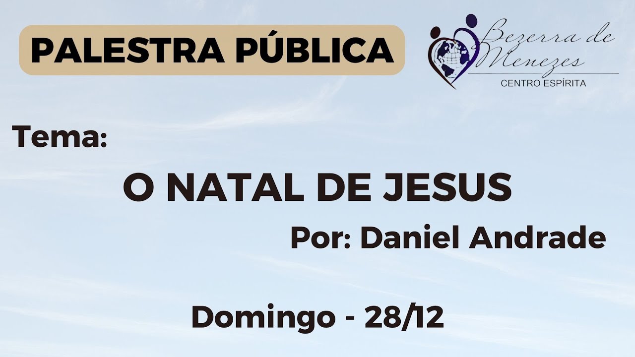 Palestra Pública de Domingo - 28/12/2025