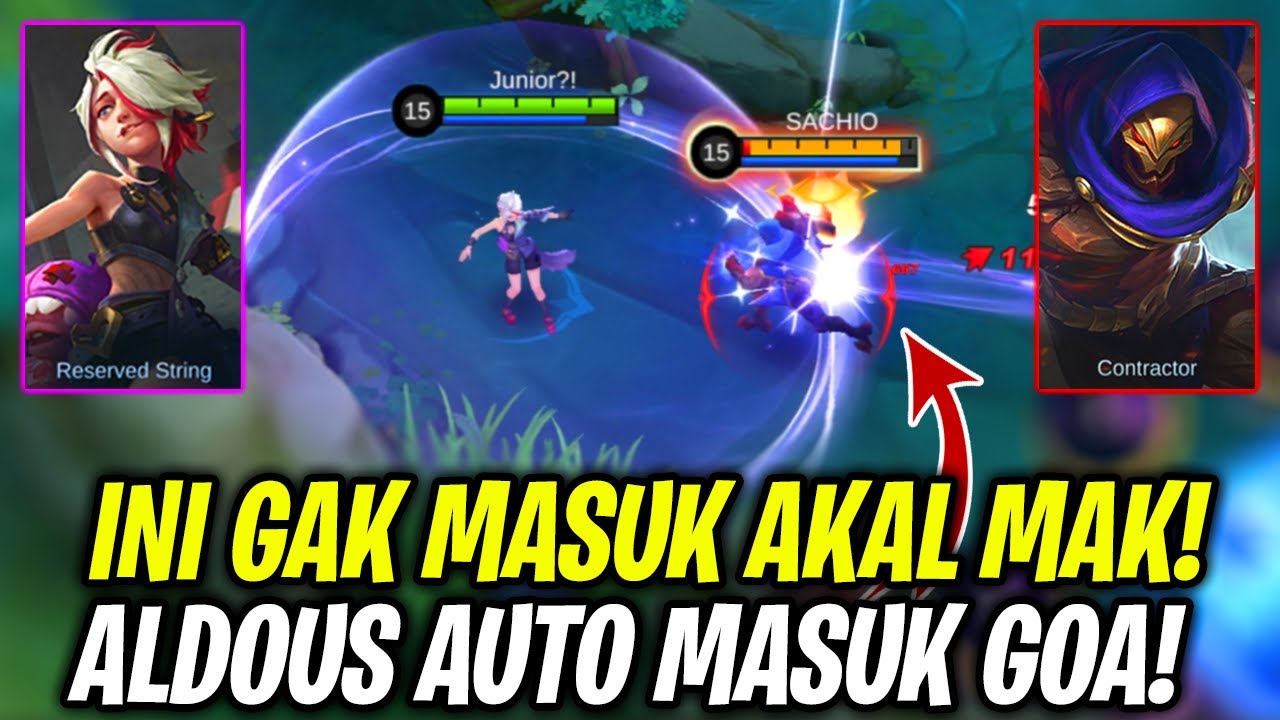 GILA PARAH! ALDOUS AUTO MASUK GOA LAWAN MELISSA! MOBILE LEGENDS