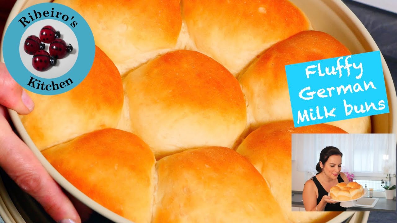 Fluffy German milk buns | milk rolls recipe | milk bread