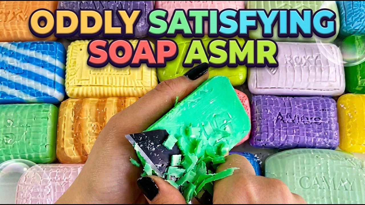 Calm Soap Cutting Patterns 🧼 #oddlysatisfying #asmr #soapcutting